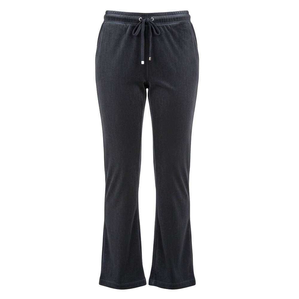 Y2k Womens Victorias Secret Plush & Lush Black Womens Velour Pants XS Wide Leg